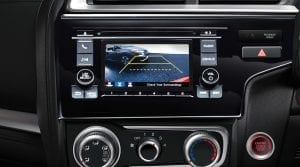 Honda Fit, Multi-Angle Rearview Camera that offers three different views: normal, top-down and wide.