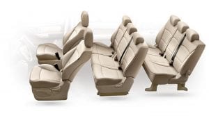 Hyundai H1-9-Seater, The flexible ergonomic seating of H-1's practical and sophisticated interior design provides premium comfort and style throughout long journeys wherever you go.