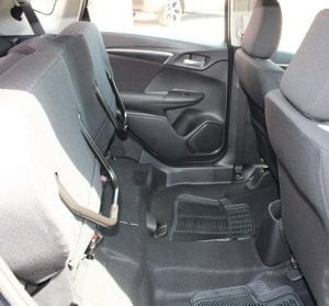 Honda Fit INTERIOR REAR SEAT VIEW, BOTTOM SEATS FLIPED UP