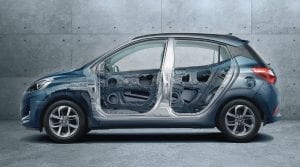 Hyundai_GRAND_i10, From a strong body structure to Standard Dual airbags and ABS with EBD, maximum care has been taken to integrate a plethora of safety features.