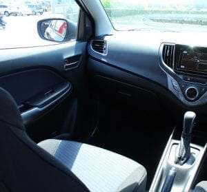 Suzuki Baleno Website interior front pass view